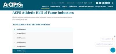 71' Titans Inducted into ACPS Hall of Fame 2020